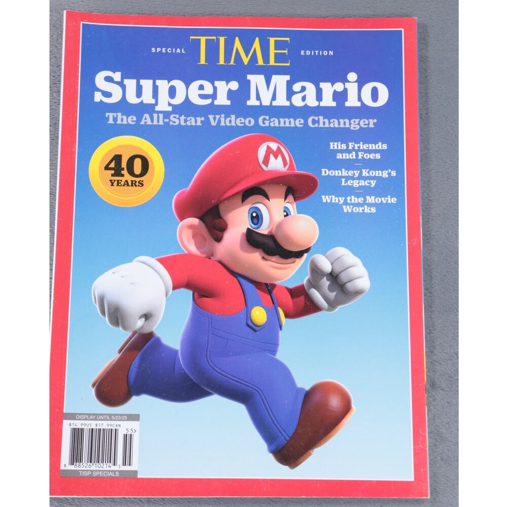 Super Mario TIME Magazine Special Edition Nintendo Gaming Collectors Issue